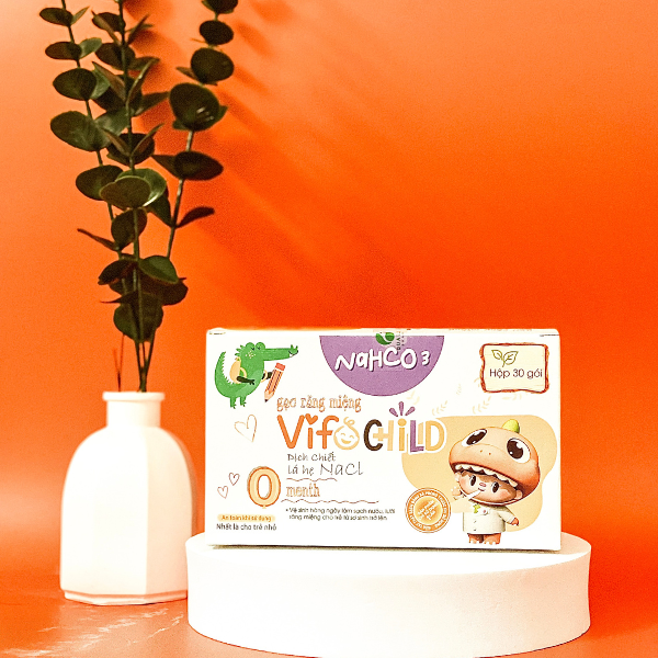 Gạc răng miệng Vifochild Hộp 30 gói, giái pháp tối ưu cho sức khoẻ răng miệng của bé